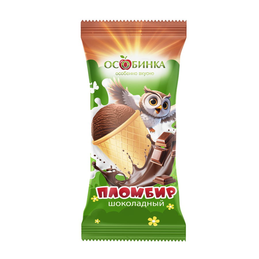 Мороженое пломбир шоколадный